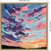 imageKate and Laurel Sunset Study Framed Canvas Wall Art by Emily Kenney 22 x 22 Sylvie Natural Modern Contemporary Abstract Beach Landscapes Tropical Art for Wall Decor Living Room Bedroom