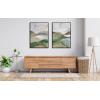 imageKate and Laurel Sylvie Beaded Whispers of the Hills 1 and 2 Vintage Framed Canvas Wall Art Set by Nikita Jariwala 2 Piece Set 28x38 Beaded Natural Abstract Mountain Painted Art Set for WallBeaded Black