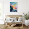 imageKate and Laurel Tangerine Sunrise Framed Canvas Wall Art by Rachel Christopoulos 23 x 30 Sylvie White Modern Landscapes Art for Wall Decor Living Room Bedroom