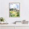 imageKate and Laurel Vermont Barn in Summer Framed Canvas Wall Art by Patricia Shaw 18 x 24 Sylvie Beaded Rustic Natural Farmhouse Landscapes Americana Art for Wall Decor Living Room Bedroom
