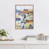 imageKate and Laurel Worlds View Framed Canvas Wall Art by Giuliana Lazzerini 18 x 24 Sylvie Beaded Rustic Natural Farmhouse Landscapes Art for Wall Decor Living Room Bedroom