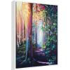 imageKate and Laurel Forest Path 2 Framed Canvas Wall Art by Rachel Christopoulos 23 x 30 Sylvie White Bohemian Landscapes Nature Art for Wall Decor Living Room Bedroom