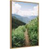 imageKate and Laurel Mountain Trail Scenic Landscape Framed Canvas Wall Art by Patricia Rae 23 x 33 Sylvie Natural Rustic Farmhouse Landscapes Nature Art for Wall Decor Living Room Bedroom