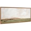 imageKate and Laurel Sylvie Beaded Rest No 2 Vintage Framed Canvas Wall Art by Mackenzie Nelson 40x18 Beaded Natural Soft Casual Landscape Art for Wall