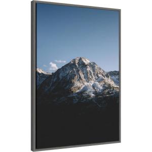 imageKate and Laurel Yosemite Mountain Landscape Framed Canvas Wall Art by Patricia Rae 23 x 33 Sylvie Dark Grey Modern Contemporary Landscapes Nature Art for Wall Decor Living Room Bedroom
