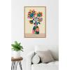 imageKate and Laurel Abstract Vintage Retro Sunflower Vase Framed Canvas Wall Art by Rachel Lee 23 x 33 Sylvie Natural Vintage Abstract Flowers Art for Wall Decor Living Room Bedroom