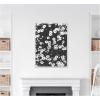 imageKate and Laurel Chamomile Framed Canvas Wall Art by Alicia Abla 28 x 38 Sylvie Beaded White Vintage Flowers Nature Art for Wall Decor Living Room Bedroom