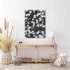 imageKate and Laurel Chamomile Framed Canvas Wall Art by Alicia Abla 28 x 38 Sylvie Beaded White Vintage Flowers Nature Art for Wall Decor Living Room Bedroom