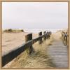 imageKate and Laurel Coastal Beach Grass Boardwalk to the Ocean Framed Canvas Wall Art by Patricia Rae 30 x 30 Sylvie Natural Coastal Beach Landscapes Nature Art for Wall Decor Living Room Bedroom