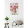 imageKate and Laurel Delicate Pink Ranunculus Flower Bouquet Framed Canvas Wall Art by Kristybee 23 x 33 Sylvie Beaded White Casual Transitional Flowers Still Life Art for Wall Decor Living Room