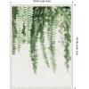imageKate and Laurel Fern Framed Canvas Wall Art by Alicia Abla 18 x 24 Sylvie Beaded White Modern Contemporary Nature Art for Wall Decor Living Room Bedroom