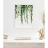 imageKate and Laurel Fern Framed Canvas Wall Art by Alicia Abla 18 x 24 Sylvie Beaded White Modern Contemporary Nature Art for Wall Decor Living Room Bedroom