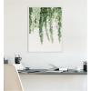 imageKate and Laurel Fern Framed Canvas Wall Art by Alicia Abla 18 x 24 Sylvie Beaded White Modern Contemporary Nature Art for Wall Decor Living Room Bedroom
