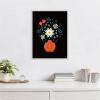 imageKate and Laurel Floral Red Vase Framed Canvas Wall Art by Amber Leaders 18 x 24 Sylvie Beaded White Traditional Flowers Still Life Art for Wall Decor Living Room Bedroom