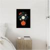 imageKate and Laurel Floral Red Vase Framed Canvas Wall Art by Amber Leaders 18 x 24 Sylvie Beaded White Traditional Flowers Still Life Art for Wall Decor Living Room Bedroom