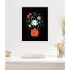 imageKate and Laurel Floral Red Vase Framed Canvas Wall Art by Amber Leaders 18 x 24 Sylvie Beaded White Traditional Flowers Still Life Art for Wall Decor Living Room Bedroom