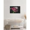 imageKate and Laurel Mood Dark Pink Ranunculus Flower Bouquet Framed Canvas Wall Art by Kristybee 33 x 23 Sylvie Beaded White Modern Contemporary Still Life Nature Art for Wall Decor Living Room