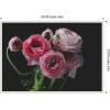 imageKate and Laurel Mood Dark Pink Ranunculus Flower Bouquet Framed Canvas Wall Art by Kristybee 33 x 23 Sylvie Beaded White Modern Contemporary Still Life Nature Art for Wall Decor Living Room