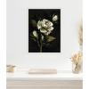 imageKate and Laurel Moody Floral 2 Framed Canvas Wall Art by Annie Quigley 18 x 24 Sylvie Beaded White Modern Flowers Nature Art for Wall Decor Living Room Bedroom