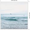 imageKate and Laurel Ocean Swim 2 Square Framed Canvas Wall Art by Stephanie Klatt 30 x 30 Sylvie White Coastal Beach Nature Art for Wall Decor Living Room Bedroom
