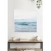 imageKate and Laurel Ocean Swim 2 Square Framed Canvas Wall Art by Stephanie Klatt 30 x 30 Sylvie White Coastal Beach Nature Art for Wall Decor Living Room Bedroom