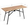 imageKate and Laurel Pallson Modern Bench 36 x 14 x 20 Natural Wood and Black Decorative Boho Decor for Storage and Display