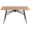 imageKate and Laurel Pallson Modern Bench 36 x 14 x 20 Natural Wood and Black Decorative Boho Decor for Storage and Display