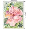 imageKate and Laurel Pink Hibiscus In Antigua Framed Canvas Wall Art by Patricia Shaw 18 x 24 Sylvie Beaded White Coastal Flowers Nature Art for Wall Decor Living Room Bedroom