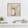 imageKate and Laurel Pitcher with Flowers Boho Country 2 Framed Canvas Wall Art by The Creative Bunch Studio 22 x 22 Sylvie Dark Gold Bohemian Still Life Flowers Art for Wall Decor Living Room Bedroom