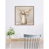 imageKate and Laurel Pitcher with Flowers Boho Country 2 Framed Canvas Wall Art by The Creative Bunch Studio 22 x 22 Sylvie Dark Gold Bohemian Still Life Flowers Art for Wall Decor Living Room Bedroom