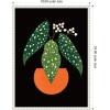 imageKate and Laurel Polka Dot Begonia Framed Canvas Wall Art by Amber Leaders 18 x 24 Sylvie Beaded White Modern Flowers Art for Wall Decor Living Room Bedroom