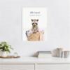 imageKate and Laurel Raccoon Little Rascal Laundry Service Framed Canvas Wall Art by Amy Peterson 18 x 24 Sylvie White Whimsical Animals Laundry Art for Wall Decor Living Room Bedroom