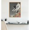 imageKate and Laurel Spring Skiing Framed Canvas Wall Art by Sarah Eisenlohr 18 x 24 Sylvie Natural Black ampamp White Sports Flowers Landscapes Nature Art for Wall Decor Living Room Bedroom