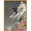 imageKate and Laurel Spring Skiing Framed Canvas Wall Art by Sarah Eisenlohr 18 x 24 Sylvie Natural Black ampamp White Sports Flowers Landscapes Nature Art for Wall Decor Living Room Bedroom