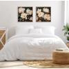 imageKate and Laurel Sylvie Beautiful Painterly Floral Bouquets Framed Canvas Wall Art 2 Piece 22x22 Beaded Natural Botanical TwoPiece Framed Art Set for Wall