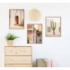imageKate and Laurel Sylvie Cabo San Lucas No 4 Isla Holbox No 3 Cactus no 2 Mexico Framed Canvas Wall Art Set by Crystal Lynn Collins 3 Piece Set Natural