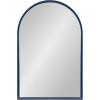 imageKate and Laurel Travis Modern Arched Wall Mirror 20 x 30 White Decorative Arch Bathroom Mirror for Over Sink or for Use as Living Room Wall Decor AccentNavy Blue