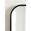 imageKate and Laurel Travis Modern Arched Wall Mirror 20 x 30 White Decorative Arch Bathroom Mirror for Over Sink or for Use as Living Room Wall Decor AccentBlack