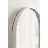 imageKate and Laurel Travis Modern Arched Wall Mirror 20 x 30 White Decorative Arch Bathroom Mirror for Over Sink or for Use as Living Room Wall Decor AccentWhite