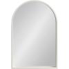 imageKate and Laurel Travis Modern Arched Wall Mirror 20 x 30 White Decorative Arch Bathroom Mirror for Over Sink or for Use as Living Room Wall Decor AccentWhite