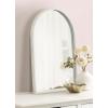 imageKate and Laurel Travis Modern Arched Wall Mirror 20 x 30 White Decorative Arch Bathroom Mirror for Over Sink or for Use as Living Room Wall Decor AccentWhite
