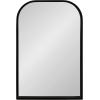 imageKate and Laurel Travis Modern Arched Wall Mirror 20 x 30 White Decorative Arch Bathroom Mirror for Over Sink or for Use as Living Room Wall Decor AccentBlack