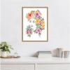imageKate and Laurel Tropical Floral Woman Framed Canvas Wall Art by Patricia Shaw 18 x 24 Sylvie Natural Bohemian Flowers People Art for Wall Decor Living Room Bedroom