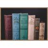 imageKate and Laurel Vintage Classic Books Framed Canvas Wall Art by Patricia Rae 33 x 23 Sylvie Beaded Rustic Natural Vintage Still Life Entertainment Art for Wall Decor Living Room Bedroom