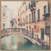 imageKate and Laurel Wandering The Streets of Venice Framed Canvas Wall Art by Laura Evans 30 x 30 Sylvie Beaded Rustic Natural Vintage Architecture Cityscape Art for Wall Decor Living Room