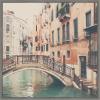 imageKate and Laurel Wandering The Streets of Venice Framed Canvas Wall Art by Laura Evans 30 x 30 Sylvie Greywash Vintage Architecture Cityscapes Landscapes Art for Wall Decor Living Room Bedroom