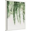 imageKate and Laurel Fern Framed Canvas Wall Art by Alicia Abla 18 x 24 Sylvie Beaded White Modern Contemporary Nature Art for Wall Decor Living Room Bedroom