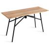 imageKate and Laurel Pallson Modern Bench 36 x 14 x 20 Natural Wood and Black Decorative Boho Decor for Storage and Display