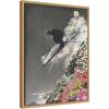 imageKate and Laurel Spring Skiing Framed Canvas Wall Art by Sarah Eisenlohr 18 x 24 Sylvie Natural Black ampamp White Sports Flowers Landscapes Nature Art for Wall Decor Living Room Bedroom