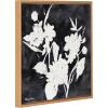 imageKate and Laurel Sylvie Beaded Wildflowers Vintage Framed Canvas Wall Art by Mackenzie Nelson 22x22 Beaded Natural BlackandWhite Floral Art for Wall